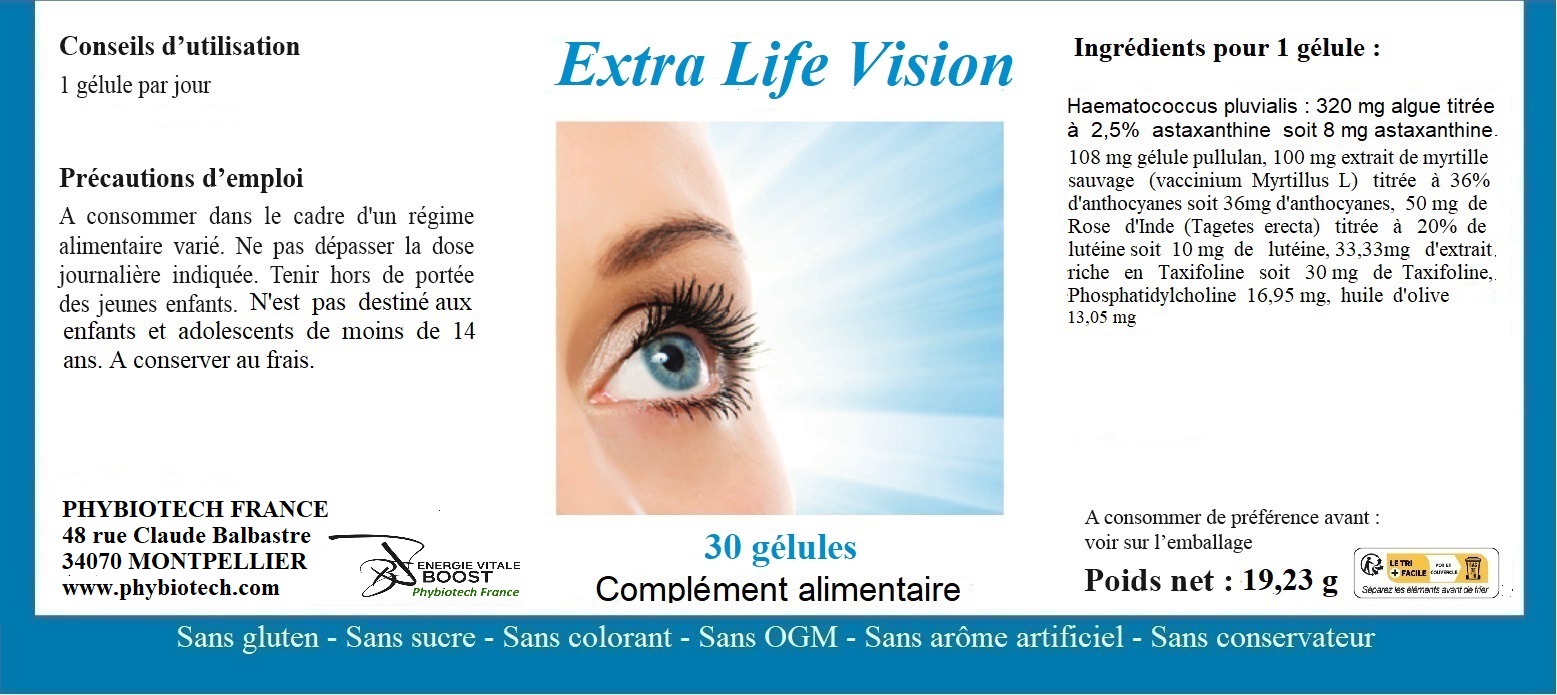 Lot 1 Extra Life Vision, 1 Myrtille Raisin Extra – Image 2