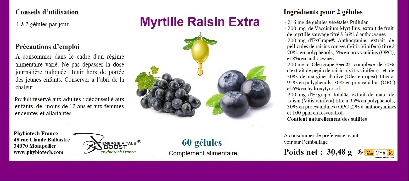 Lot 1 Extra Life Vision, 1 Myrtille Raisin Extra – Image 3
